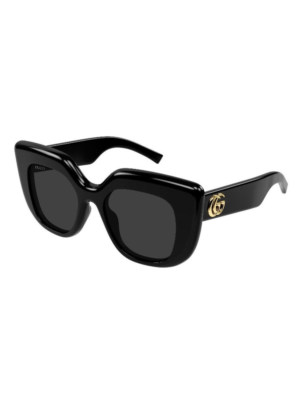 New Gucci Women's Sunglasses Black Grey Lens Acetate Frame GG2030S 001 50